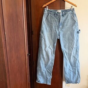 Abercrombie & Fitch Curve Love 90s Relaxed High Rise Straight Jean